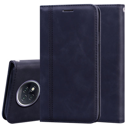For Xiaomi Redmi Note 9T Frosted Business Magnetic Horizontal Flip PU Leather Case with Holder & Card Slot & Lanyard(Black) - Xiaomi Cases by buy2fix | Online Shopping UK | buy2fix