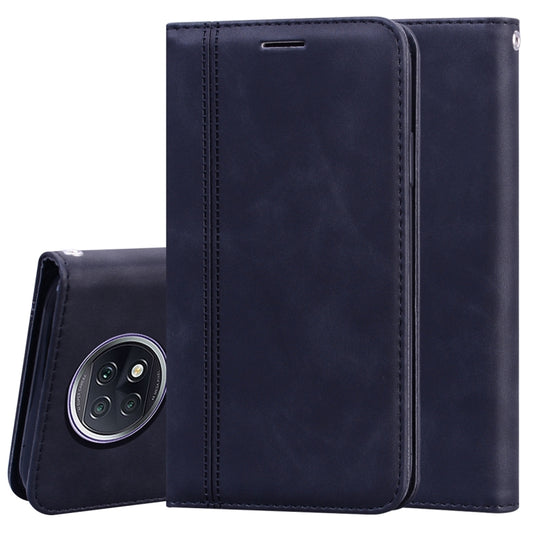 For Xiaomi Redmi Note 9T Frosted Business Magnetic Horizontal Flip PU Leather Case with Holder & Card Slot & Lanyard(Black) - Xiaomi Cases by buy2fix | Online Shopping UK | buy2fix