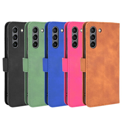 For Samsung Galaxy S21 FE Solid Color Skin Feel Magnetic Buckle Horizontal Flip Calf Texture PU Leather Case with Holder & Card Slots & Wallet(Black) by buy2fix