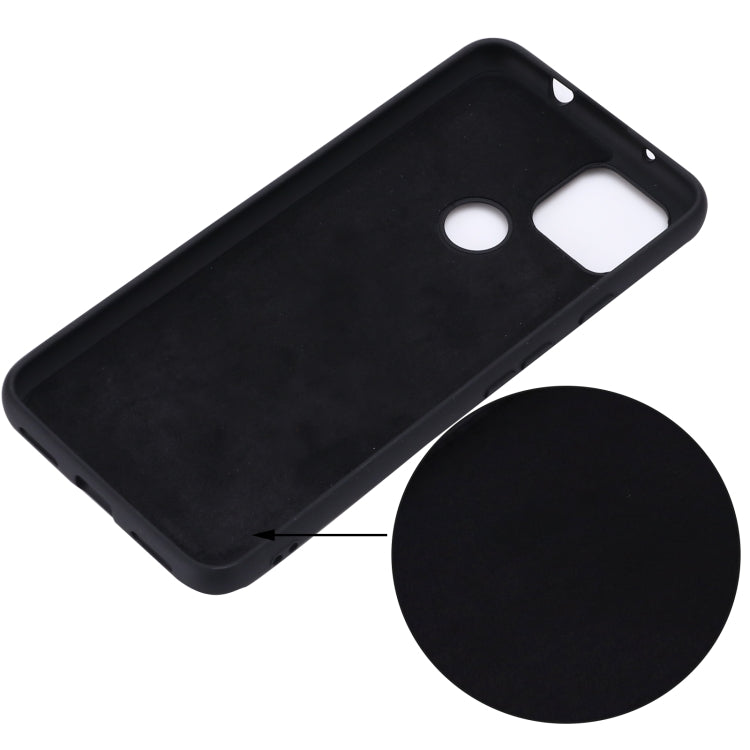 For Google Pixel 5A Solid Color Liquid Silicone Dropproof Full Coverage Protective Case(Black) - Google Cases by buy2fix | Online Shopping UK | buy2fix