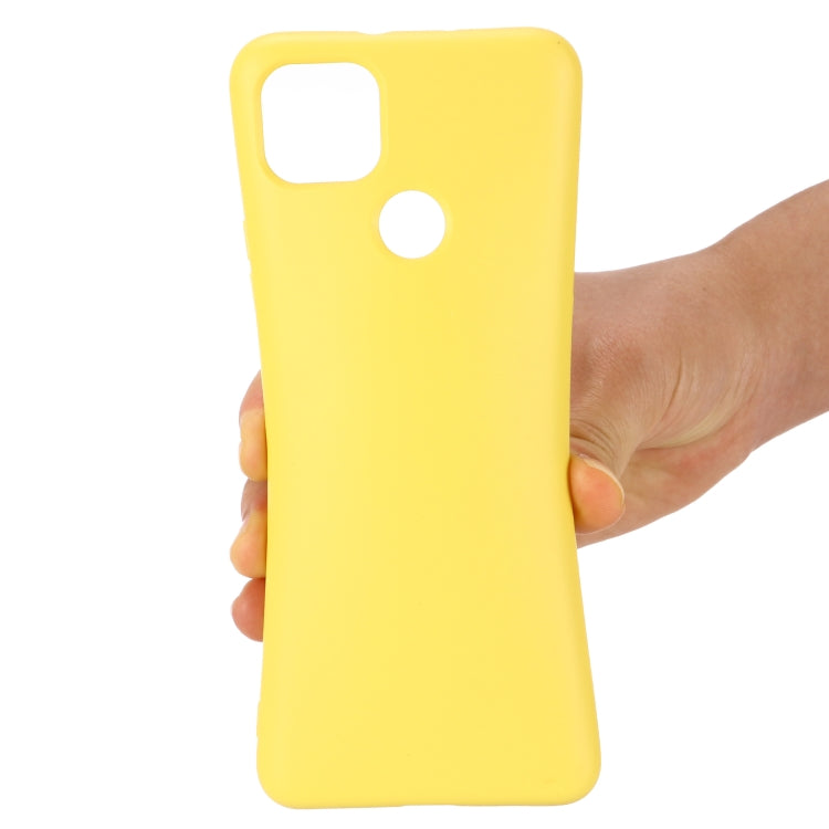 For Google Pixel 5A Solid Color Liquid Silicone Dropproof Full Coverage Protective Case(Yellow) by buy2fix