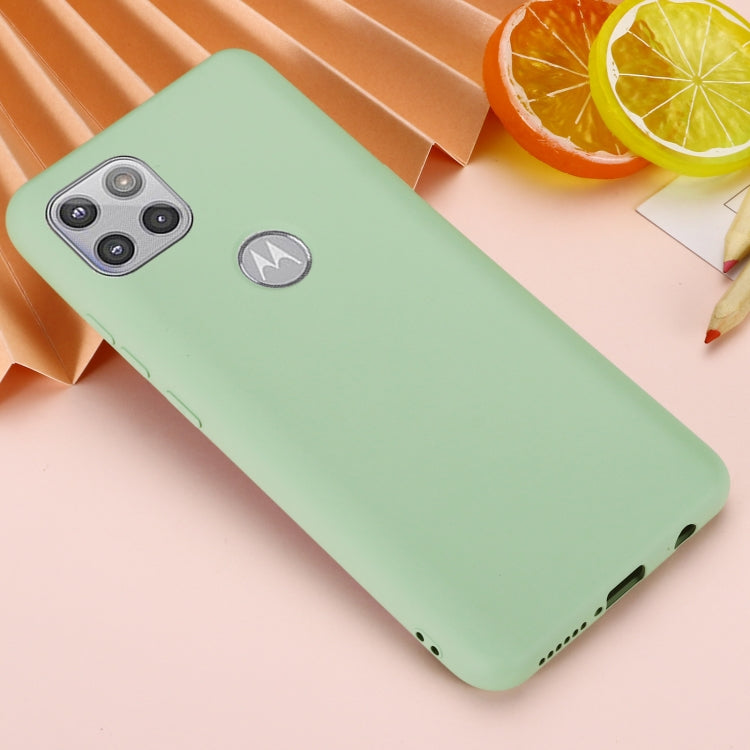 For Motorola Moto G 5G Solid Color Liquid Silicone Dropproof Full Coverage Protective Case(Green) - Motorola Cases by buy2fix | Online Shopping UK | buy2fix