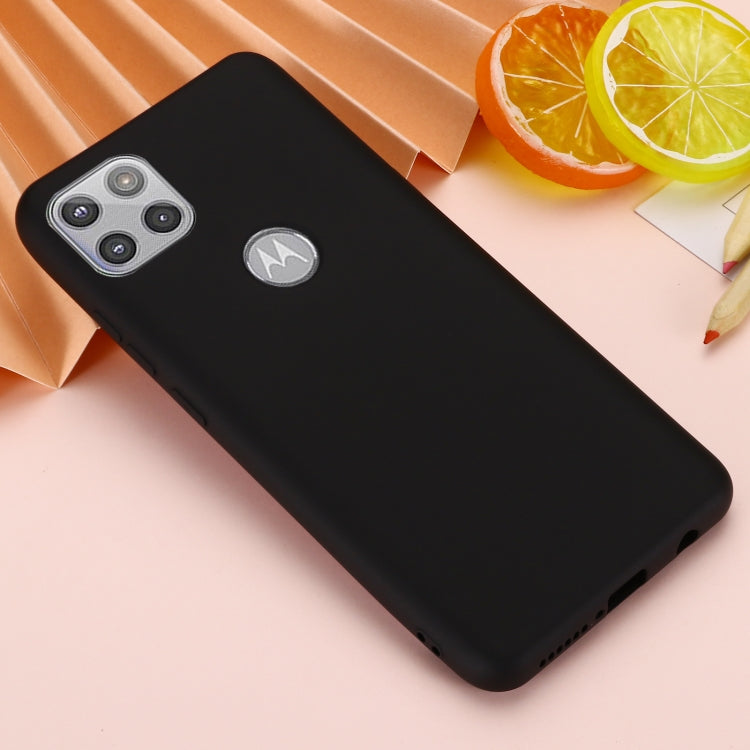 For Motorola Moto G 5G Solid Color Liquid Silicone Dropproof Full Coverage Protective Case(Black) - Motorola Cases by buy2fix | Online Shopping UK | buy2fix