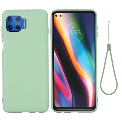 For Motorola Moto G 5G Plus Solid Color Liquid Silicone Dropproof Full Coverage Protective Case(Green) - Motorola Cases by buy2fix | Online Shopping UK | buy2fix