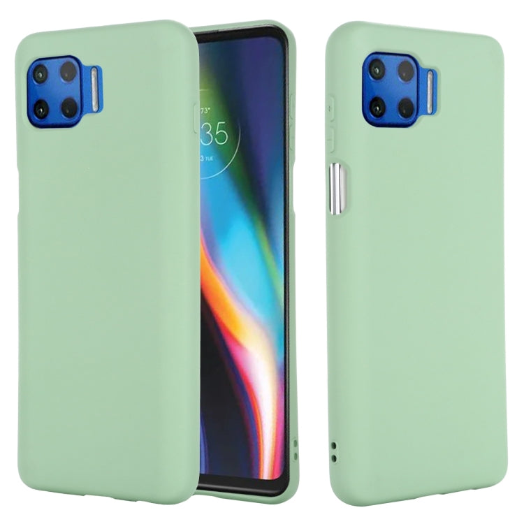 For Motorola Moto G 5G Plus Solid Color Liquid Silicone Dropproof Full Coverage Protective Case(Green) - Motorola Cases by buy2fix | Online Shopping UK | buy2fix
