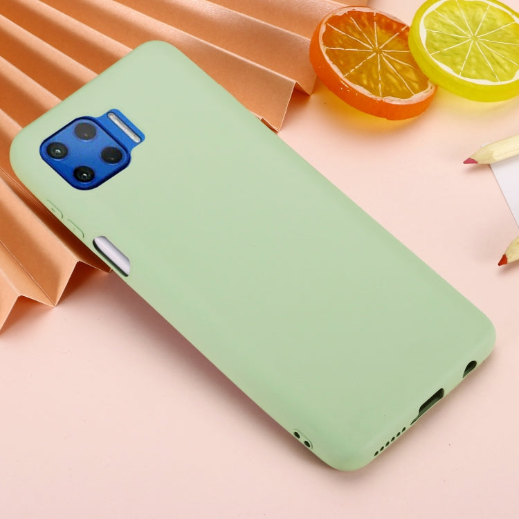 For Motorola Moto G 5G Plus Solid Color Liquid Silicone Dropproof Full Coverage Protective Case(Green) - Motorola Cases by buy2fix | Online Shopping UK | buy2fix