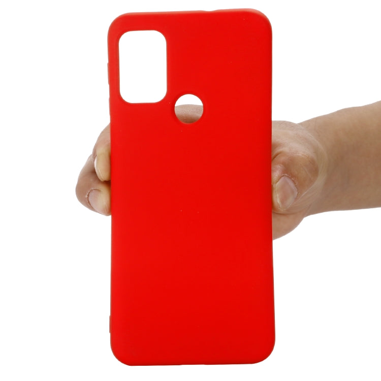 For Motorola Moto G30 / G10 Solid Color Liquid Silicone Dropproof Full Coverage Protective Case(Red) - Motorola Cases by buy2fix | Online Shopping UK | buy2fix