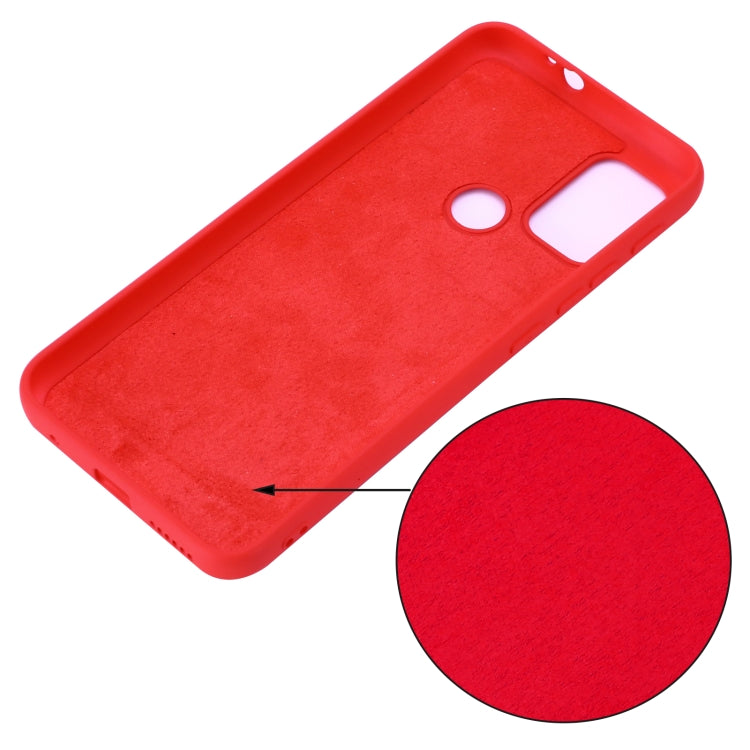 For Motorola Moto G30 / G10 Solid Color Liquid Silicone Dropproof Full Coverage Protective Case(Red) - Motorola Cases by buy2fix | Online Shopping UK | buy2fix