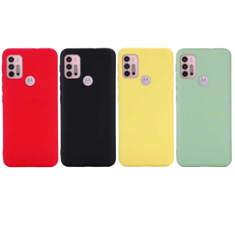 For Motorola Moto G30 / G10 Solid Color Liquid Silicone Dropproof Full Coverage Protective Case(Red) - Motorola Cases by buy2fix | Online Shopping UK | buy2fix