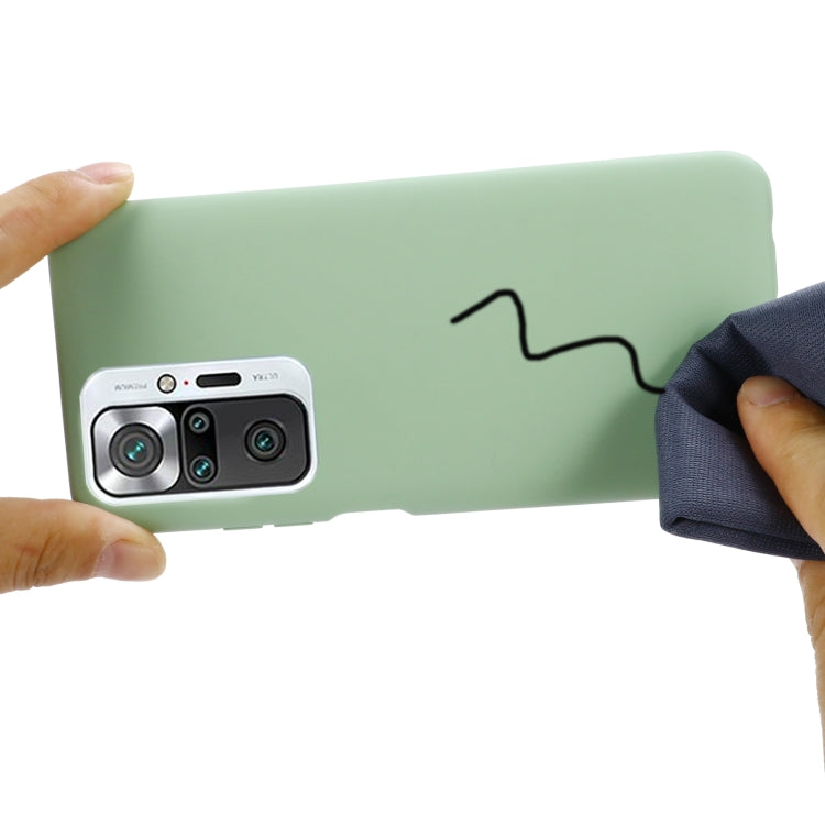 For Xiaomi Redmi Note 10 Pro Max Solid Color Liquid Silicone Dropproof Full Coverage Protective Case(Green) - Xiaomi Cases by buy2fix | Online Shopping UK | buy2fix
