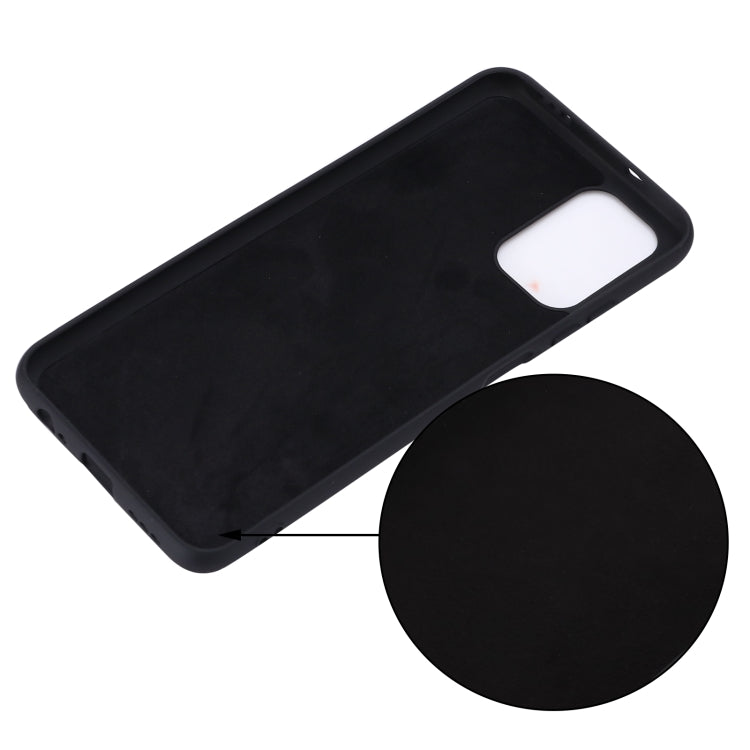 For Xiaomi Redmi Note 10S Solid Color Liquid Silicone Dropproof Full Coverage Protective Case(Black) - Xiaomi Cases by buy2fix | Online Shopping UK | buy2fix