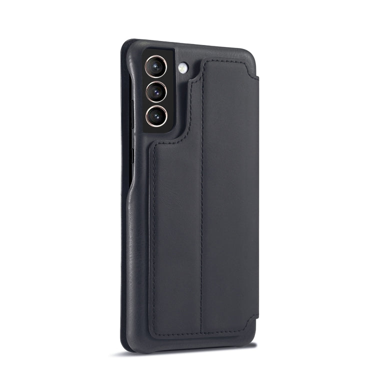 For Samsung Galaxy S21 FE LC.IMEEKE Hon Ancient Series Horizontal Flip Leather Case with Holder & Card Slot(Black) - Galaxy Phone Cases by LC.IMEEKE | Online Shopping UK | buy2fix