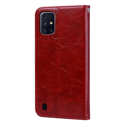 For Samsung Galaxy M31s Business Style Oil Wax Texture Horizontal Flip Leather Case with Holder & Card Slots & Wallet(Red) by buy2fix