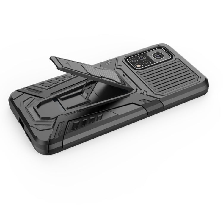 For Xiaomi Mi 10T 5G / 10T Pro 5G War Chariot Series Armor All-inclusive Shockproof PC + TPU Protective Case with Invisible Holder(Red) - Xiaomi Cases by buy2fix | Online Shopping UK | buy2fix