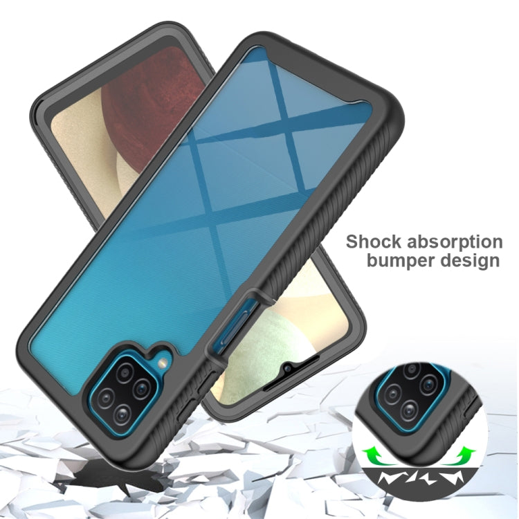 For Samsung Galaxy A12 Starry Sky Full Body Hybrid Shockproof Phone Case(Royal Blue) by buy2fix