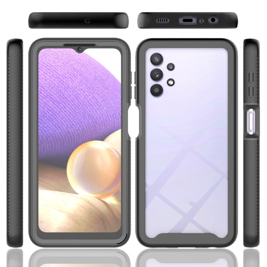 For Samsung Galaxy A32 5G Starry Sky Full Body Hybrid Shockproof Phone Case(Light Purple) - Galaxy Phone Cases by buy2fix | Online Shopping UK | buy2fix