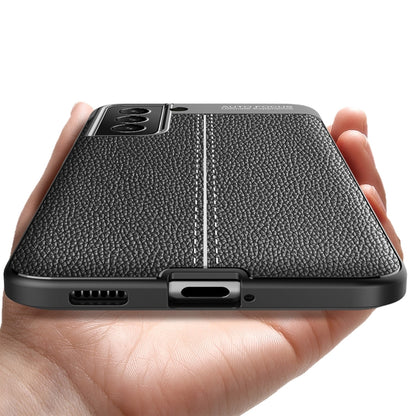 For Samsung Galaxy S21 FE Litchi Texture TPU Shockproof Case(Black) by buy2fix