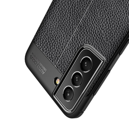 For Samsung Galaxy S21 FE Litchi Texture TPU Shockproof Case(Black) by buy2fix