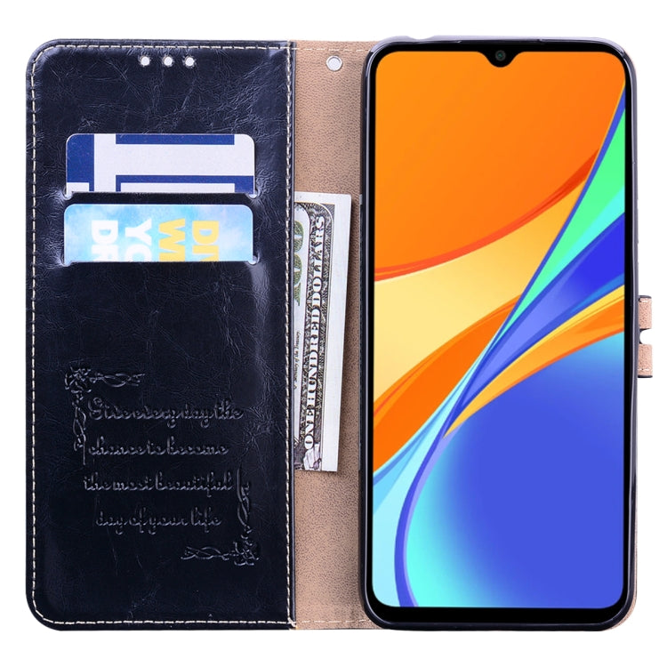 For Xiaomi Redmi 9T Business Style Oil Wax Texture Horizontal Flip Leather Case with Holder & Card Slots & Wallet(Black) - Xiaomi Cases by buy2fix | Online Shopping UK | buy2fix