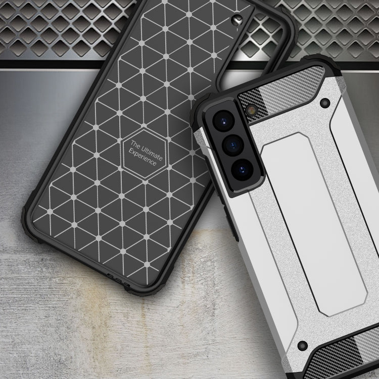 For Samsung Galaxy S21 FE Magic Armor TPU + PC Combination Case(Silver) by buy2fix