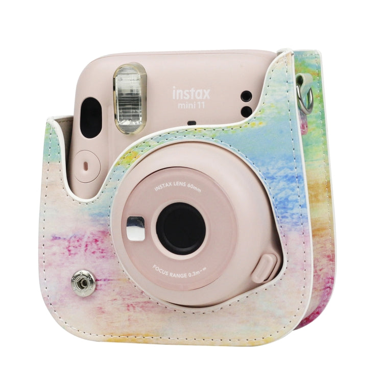 Painted Series Camera Bag with Shoulder Strap for Fujifilm Instax mini 11(Oil Paint) by buy2fix