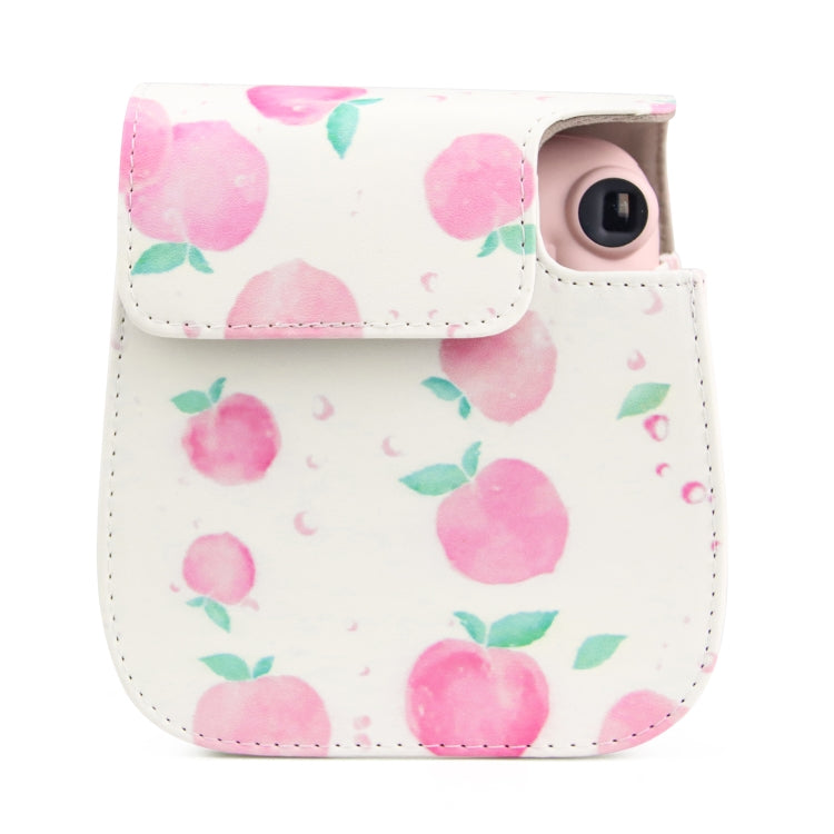 Painted Series Camera Bag with Shoulder Strap for Fujifilm Instax mini 11(Peach) by buy2fix