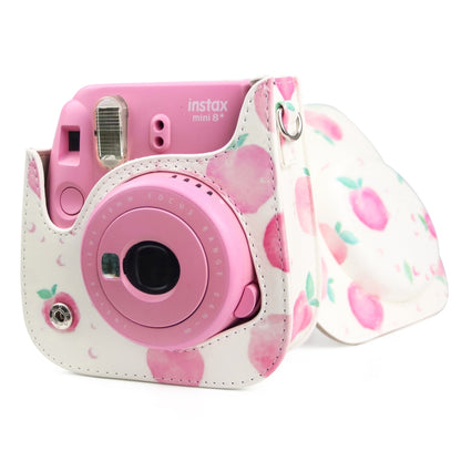 Painted Series Camera Bag with Shoulder Strap for Fujifilm Instax mini 11(Peach) by buy2fix