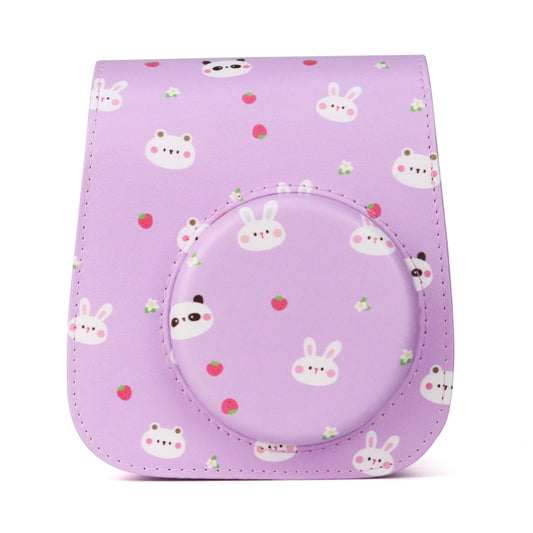 Painted Series Camera Bag with Shoulder Strap for Fujifilm Instax mini 11(Fruit Animal) by buy2fix