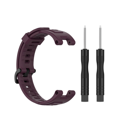 For Amazfit T-Rex Pro / Amazfit T-Rex Silicone Watch Band with Dismantling Tools, One Size(Purple) - Watch Bands by buy2fix | Online Shopping UK | buy2fix