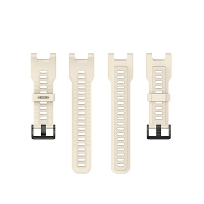 For Amazfit T-Rex Pro / Amazfit T-Rex Silicone Watch Band with Dismantling Tools, One Size(Beige) by buy2fix