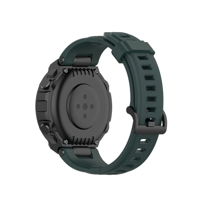 For Amazfit T-Rex Pro / Amazfit T-Rex Silicone Watch Band with Dismantling Tools, One Size(Olive Green) - Watch Bands by buy2fix | Online Shopping UK | buy2fix