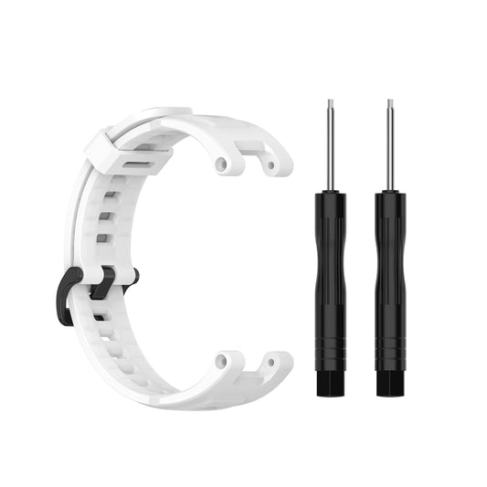 For Amazfit T-Rex Pro / Amazfit T-Rex Silicone Watch Band with Dismantling Tools, One Size(White) - Watch Bands by buy2fix | Online Shopping UK | buy2fix