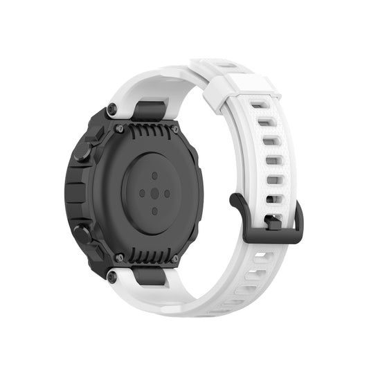 For Amazfit T-Rex Pro / Amazfit T-Rex Silicone Watch Band with Dismantling Tools, One Size(White) - Watch Bands by buy2fix | Online Shopping UK | buy2fix