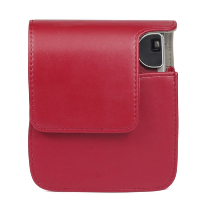 Solid Color PU Camera Bag with Shoulder Strap for Fujifilm Instax mini 90(Red) by buy2fix