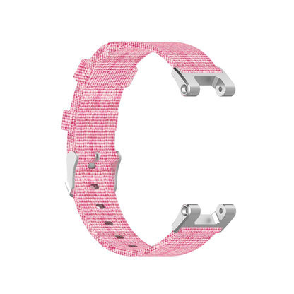 For Amazfit T-Rex Pro / Amazfit T-Rex Nylon Canvas Watch Band with Dismantling Tools, One Size(Pink) - Watch Bands by buy2fix | Online Shopping UK | buy2fix