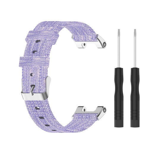 For Amazfit T-Rex Pro / Amazfit T-Rex Nylon Canvas Watch Band with Dismantling Tools, One Size(Purple) - Watch Bands by buy2fix | Online Shopping UK | buy2fix