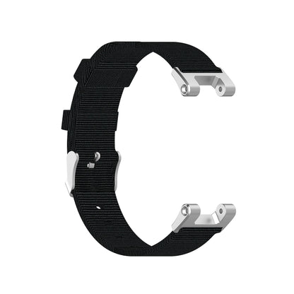 For Amazfit T-Rex Pro / Amazfit T-Rex Nylon Canvas Watch Band with Dismantling Tools, One Size(Black) - Watch Bands by buy2fix | Online Shopping UK | buy2fix