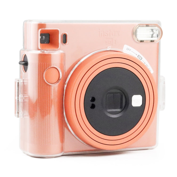 Clear Crystal Camera Bag with Shoulder Strap for Fujifilm Instax Square SQ1 by buy2fix