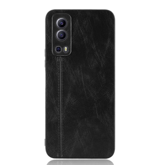 For vivo Y72 5G / iQOO Z3 5G Shockproof Sewing Cow Pattern Skin PC + PU + TPU Case(Black) - vivo Cases by buy2fix | Online Shopping UK | buy2fix