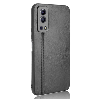 For vivo Y72 5G / iQOO Z3 5G Shockproof Sewing Cow Pattern Skin PC + PU + TPU Case(Black) - vivo Cases by buy2fix | Online Shopping UK | buy2fix
