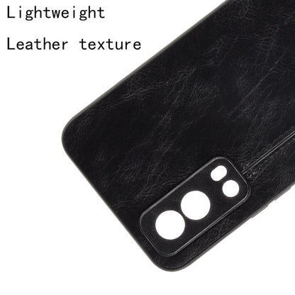 For vivo Y72 5G / iQOO Z3 5G Shockproof Sewing Cow Pattern Skin PC + PU + TPU Case(Black) - vivo Cases by buy2fix | Online Shopping UK | buy2fix