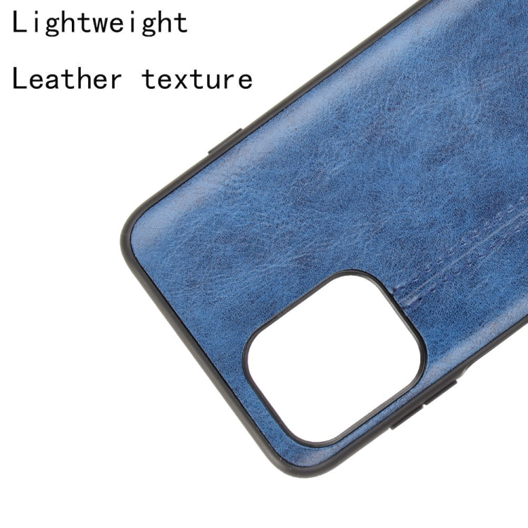 For Motorola Edge S / Moto G100 Shockproof Sewing Cow Pattern Skin PC + PU + TPU Case(Blue) - Motorola Cases by buy2fix | Online Shopping UK | buy2fix