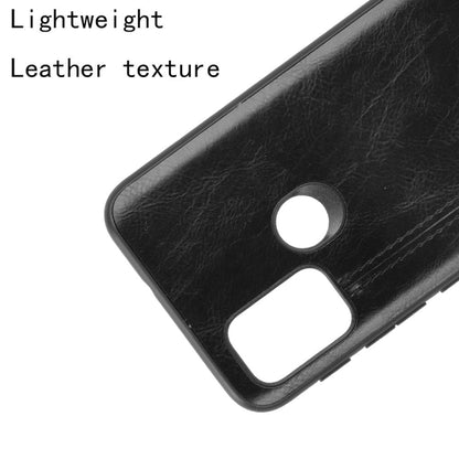 For Motorola Moto G30 / G10 Shockproof Sewing Cow Pattern Skin PC + PU + TPU Case(Black) - Motorola Cases by buy2fix | Online Shopping UK | buy2fix