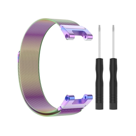 For Amazfit T-Rex Pro / Amazfit T-Rex Milanese Magnetic Metal Watch Band(Colorful) - Watch Bands by buy2fix | Online Shopping UK | buy2fix