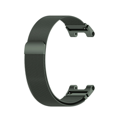 For Amazfit T-Rex Pro / Amazfit T-Rex Milanese Magnetic Metal Watch Band(Olive Green) - Watch Bands by buy2fix | Online Shopping UK | buy2fix