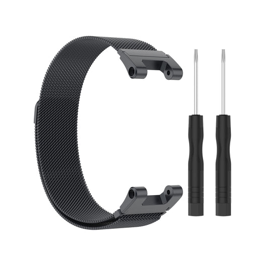 For Amazfit T-Rex Pro / Amazfit T-Rex Milanese Magnetic Metal Watch Band(Dark Grey) - Watch Bands by buy2fix | Online Shopping UK | buy2fix