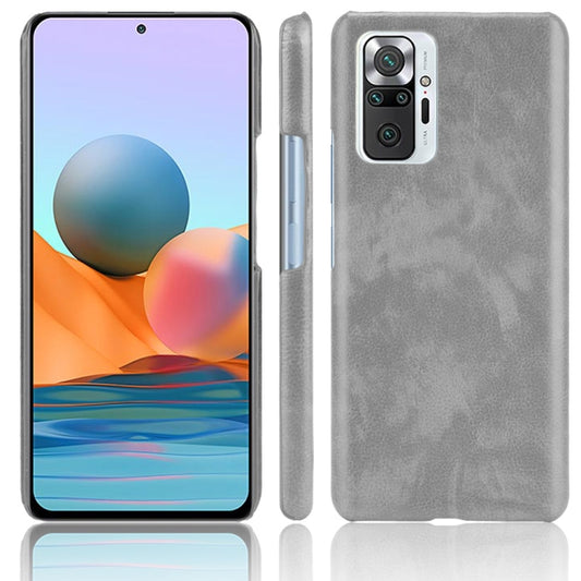 For Xiaomi Redmi Note 10 Pro (India version) / Note 10 Pro Max Shockproof Litchi Texture PC + PU Case(Gray) - Xiaomi Cases by buy2fix | Online Shopping UK | buy2fix