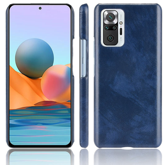 For Xiaomi Redmi Note 10 Pro (India version) / Note 10 Pro Max Shockproof Litchi Texture PC + PU Case(Blue) - Xiaomi Cases by buy2fix | Online Shopping UK | buy2fix