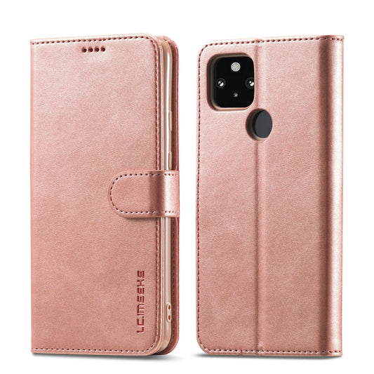 For OPPO Realme C21 / C20 LC.IMEEKE Calf Texture Horizontal Flip Leather Case, with Holder & Card Slots & Wallet(Rose Gold) - Realme Cases by LC.IMEEKE | Online Shopping UK | buy2fix