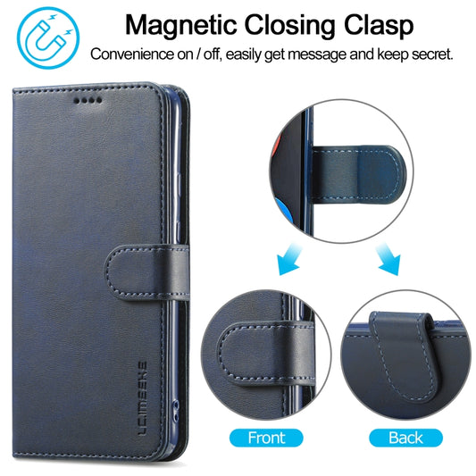 For OPPO Realme C21 / C20 LC.IMEEKE Calf Texture Horizontal Flip Leather Case, with Holder & Card Slots & Wallet(Blue) - Realme Cases by LC.IMEEKE | Online Shopping UK | buy2fix